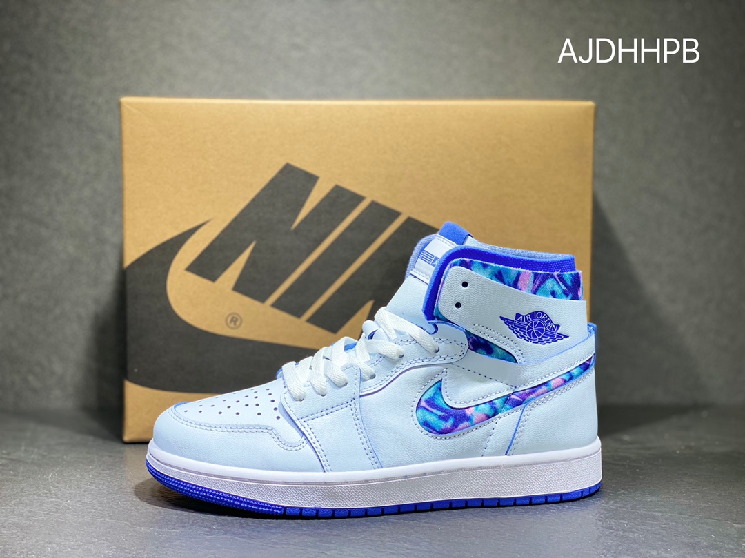 Air Jordan 1 High White Blue Scratch League Of Legends DV5575-140