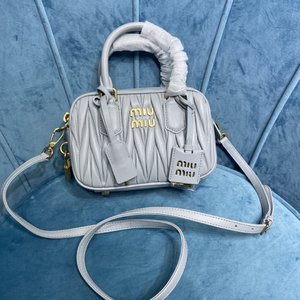 MiuMiu Bags Handbags for sale online Frosted Lambskin Sheepskin Vintage