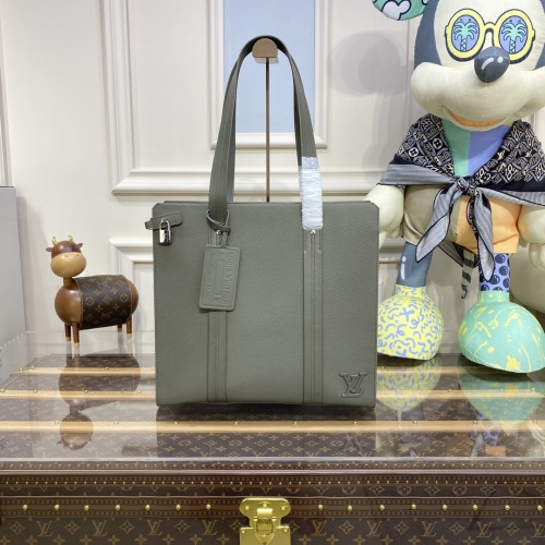 Louis Vuitton Aerogram Tote Bag in Olive Green, Grained Leather, New 1 Louis Vuitton Aerogram Tote Bag in Olive Green, Grained Leather, New