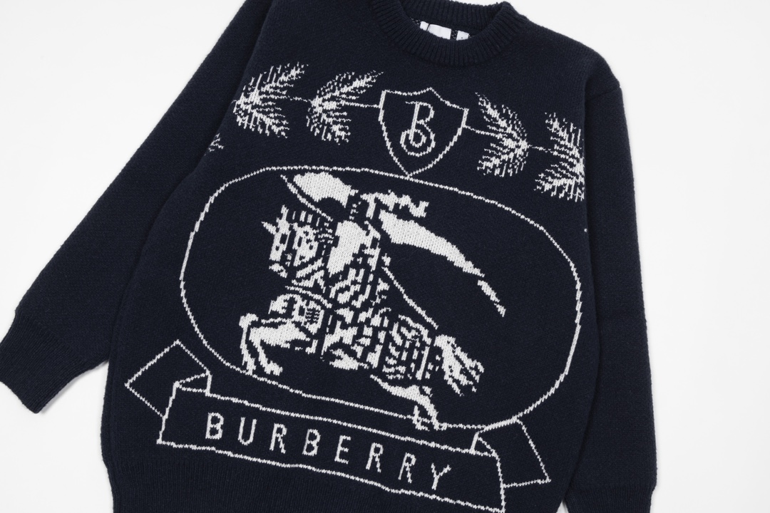 270 Burberry巴宝莉2022FW 新款胸前战马毛衣