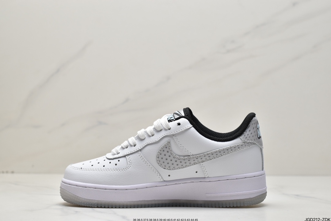 180 耐克Nike Air Force1Low 白灰裸眼3D CW5909-100