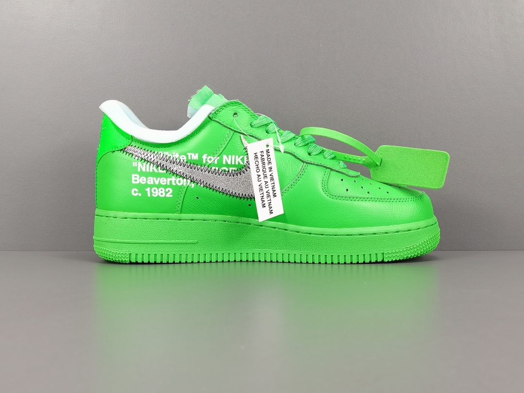 [Air Force Series]Air Force] Green Art Gallery Off White X Nike Air Force 1 LO
