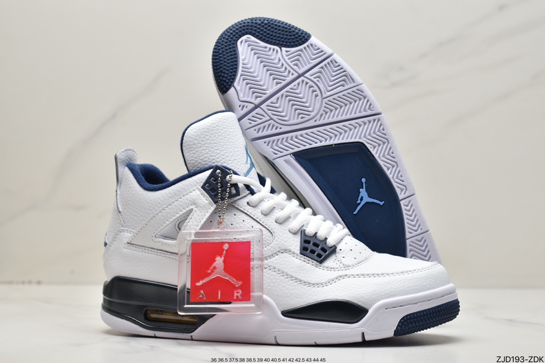 240  耐克Nike Air Jordan 4 Retro Columbia（2015）哥伦比亚白蓝 314254-107