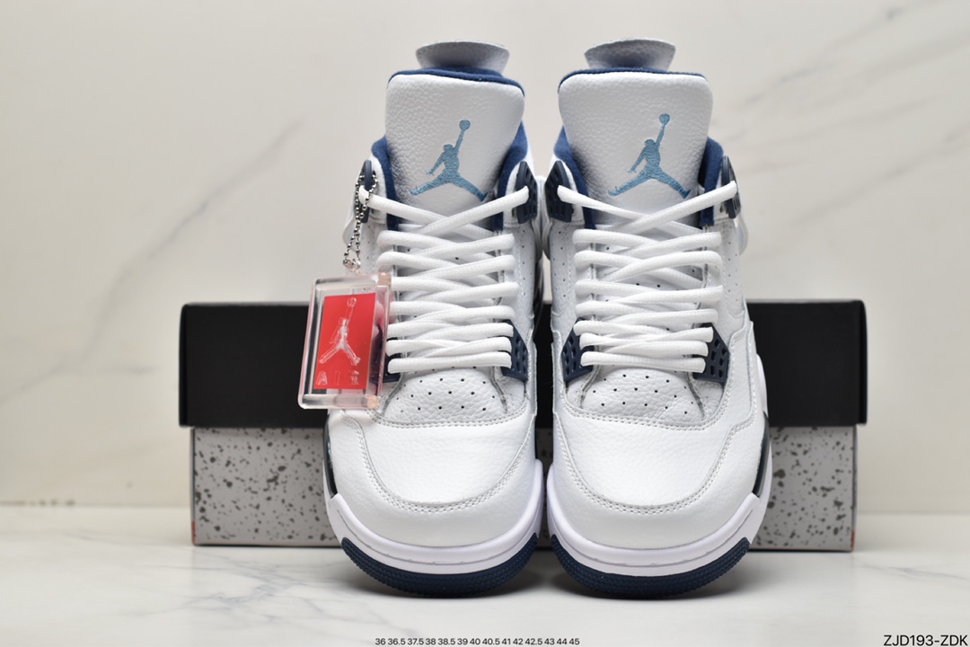 240  耐克Nike Air Jordan 4 Retro Columbia（2015）哥伦比亚白蓝 314254-107