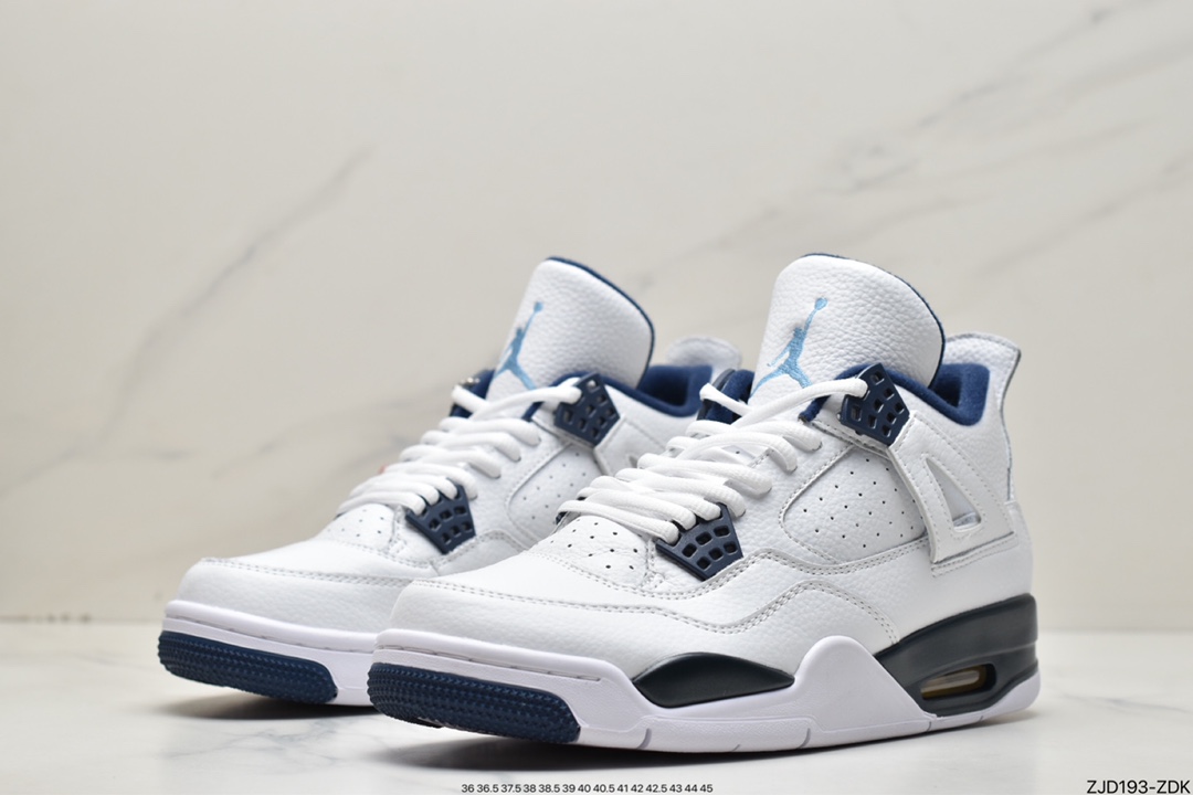 240  耐克Nike Air Jordan 4 Retro Columbia（2015）哥伦比亚白蓝 314254-107