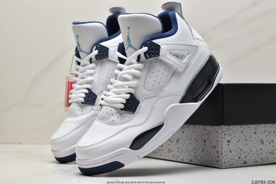 240  耐克Nike Air Jordan 4 Retro Columbia（2015）哥伦比亚白蓝 314254-107