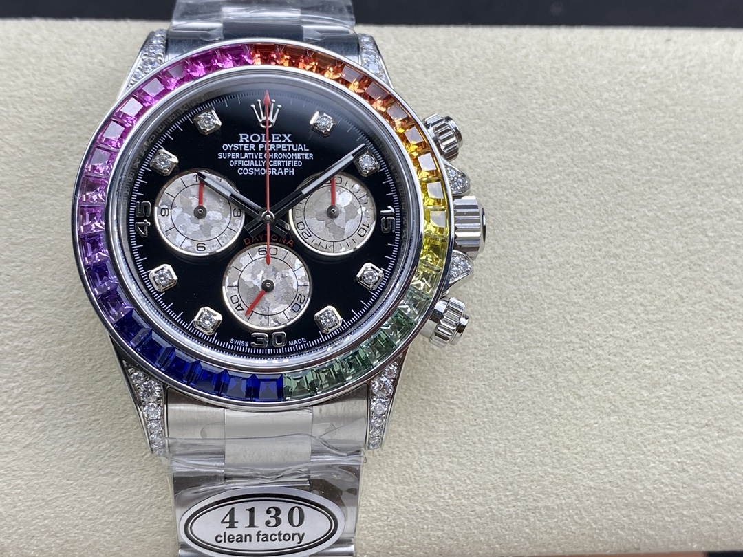 NO:142529,Clean Factory Factory C Rolex Rainbow DiTytona movement 904 steel, Rolex, christian louboutin, rolex19860909Clean厂 C厂 劳力士彩虹迪 迪通拿机芯904钢,劳力士,christian louboutin,rolex,Watch