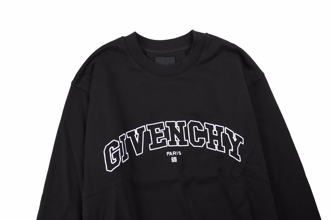 230 Givenchy 纪梵希22SS 贴布字母刺绣圆领卫衣