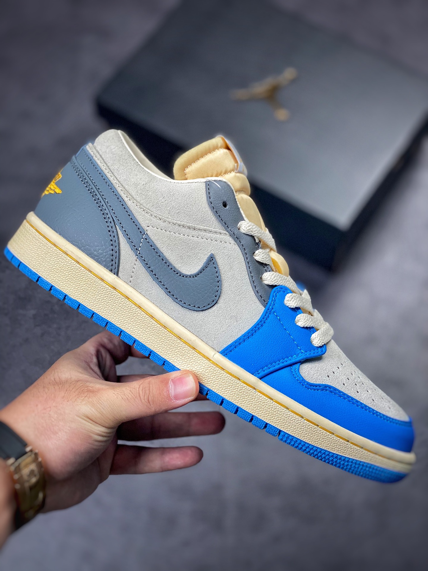 200 Air Jordan 1 Low UNC Grey 灰蓝 AJ1乔1低帮休闲板鞋 DZ5376-469