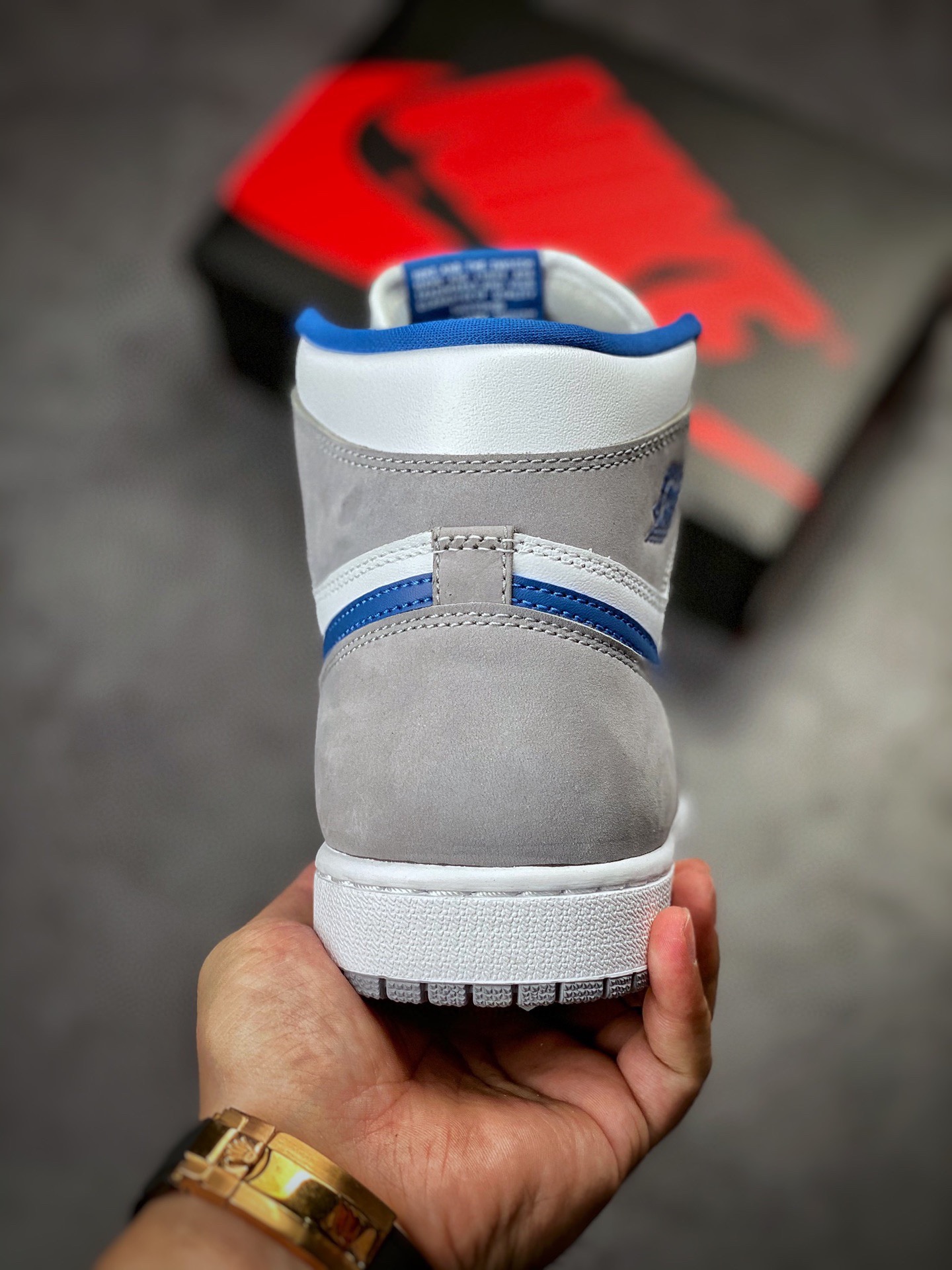 260 莞产原底面 Air Jordan 1 High OG ”True Blue” 白灰蓝DZ5485-410