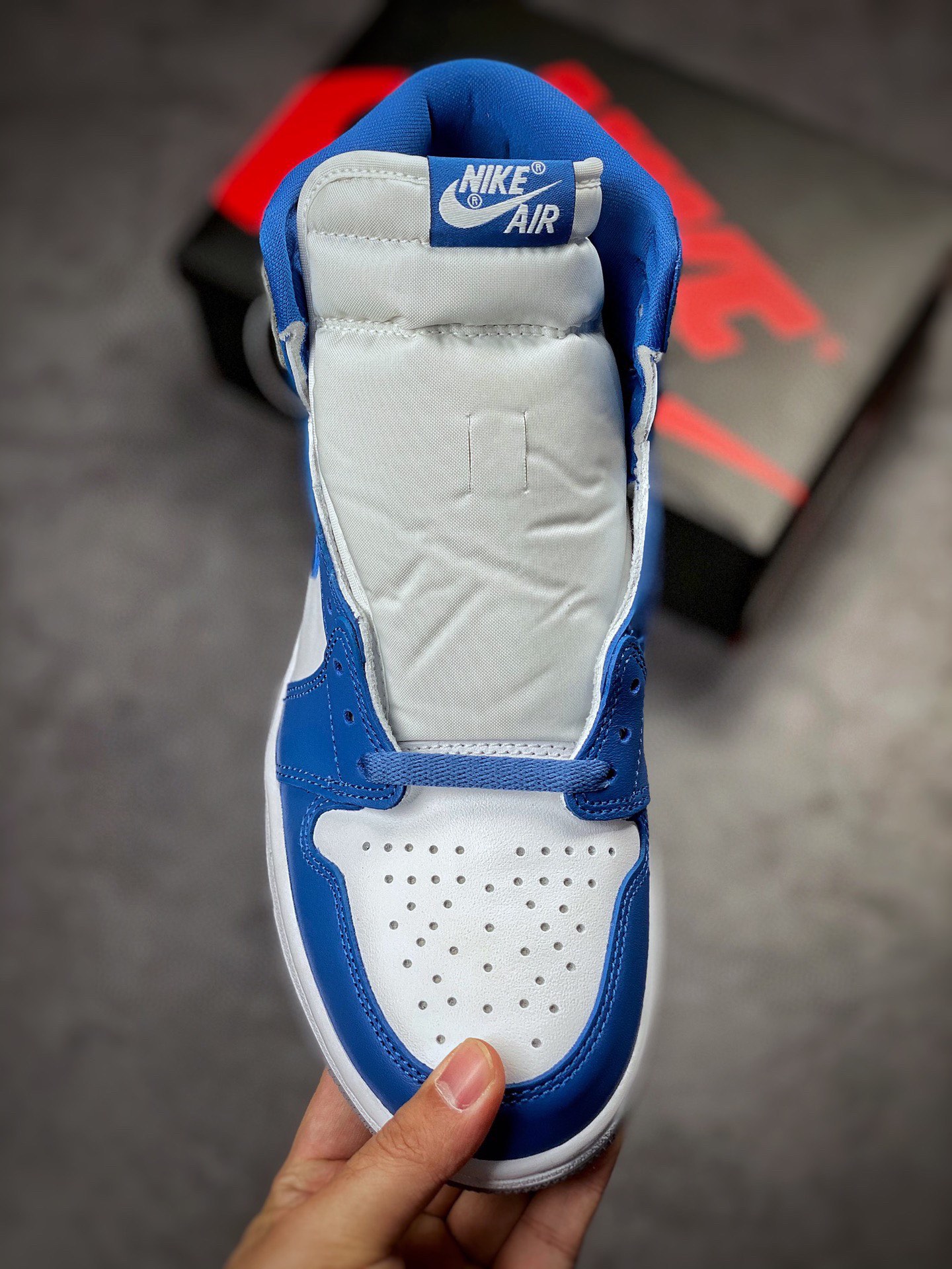 260 莞产原底面 Air Jordan 1 High OG ”True Blue” 白灰蓝DZ5485-410