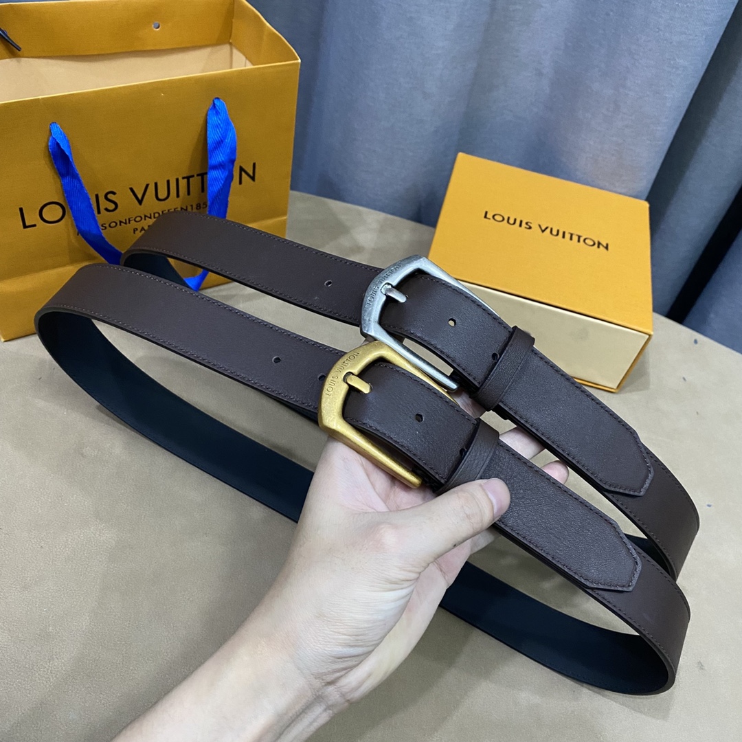 Shop Now
 Louis Vuitton 7 Star
 Belts Men Calfskin Cowhide