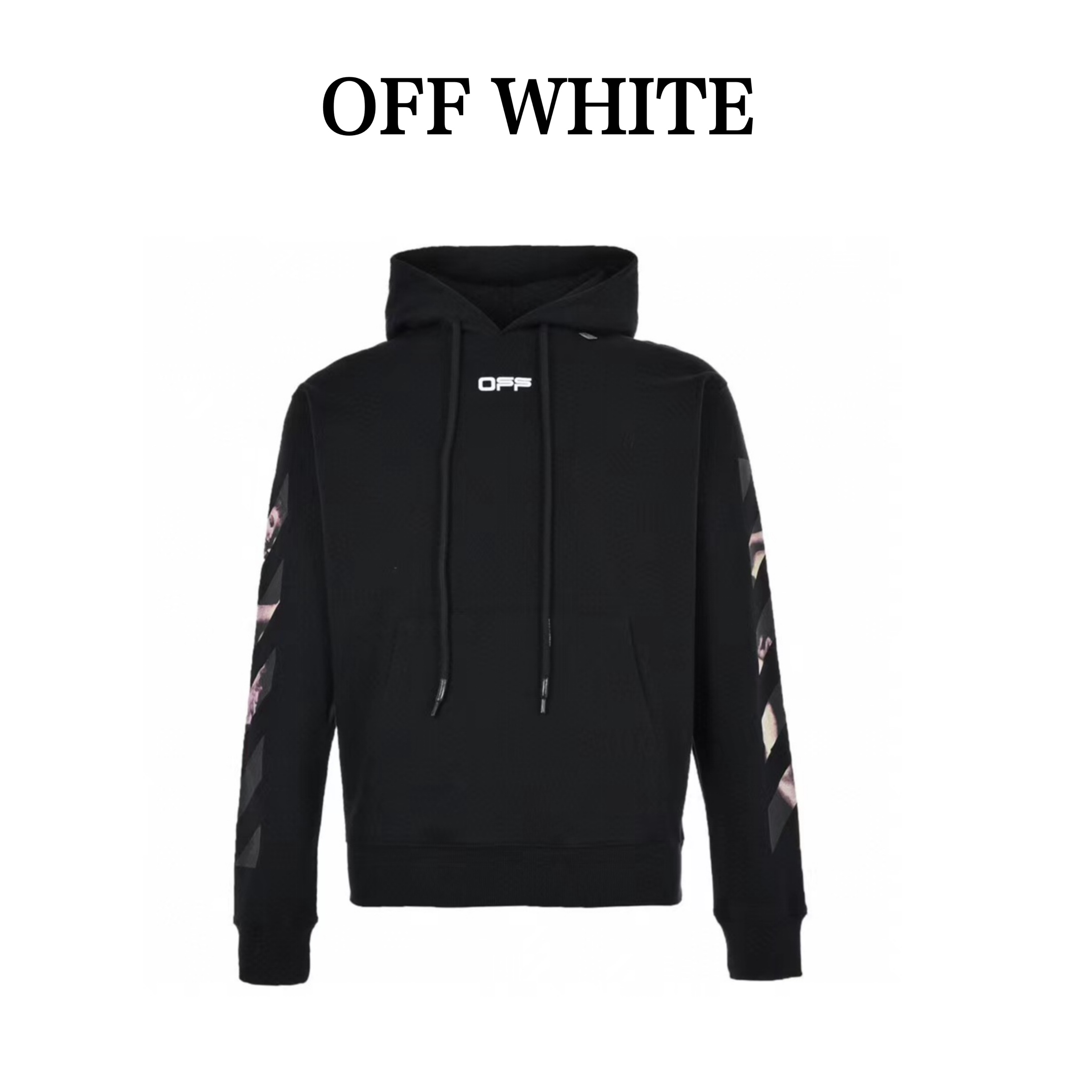 280 OFF WHITE 21Fw 宗教翅膀印花连帽卫衣