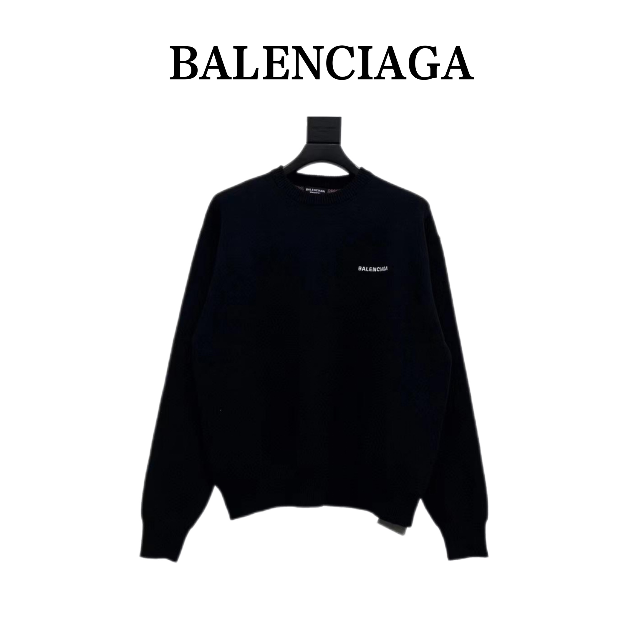 260 Balenciaga/巴黎世家 经典可乐圆领毛衣