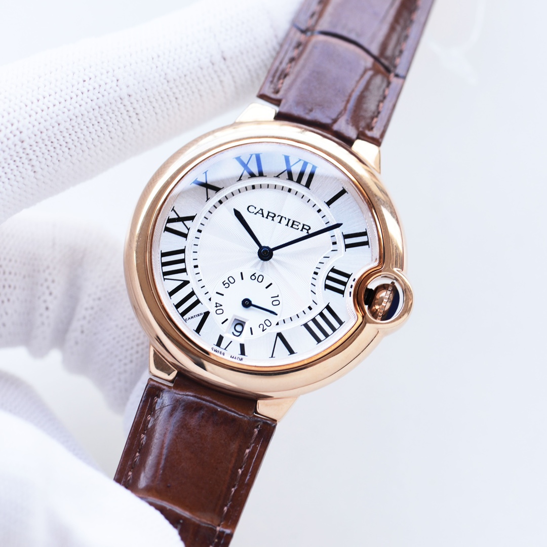 New Cartier Blue Balloon Series Watch with Calendar Function and Steel Details - 图片 5