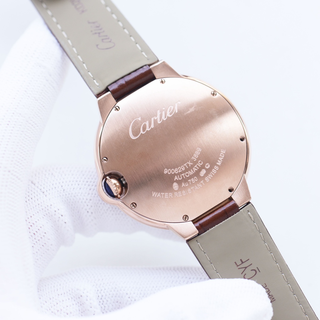 New Cartier Blue Balloon Watch with Calendar Function and Sapphire Glass Mirrors - 图片 9