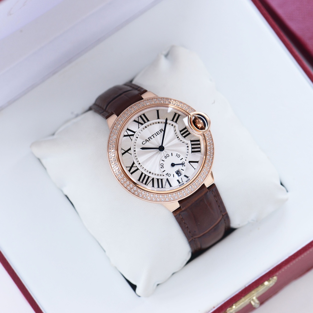 New Cartier Blue Balloon Series Watch with Calendar Function and Sapphire Glass - 图片 8