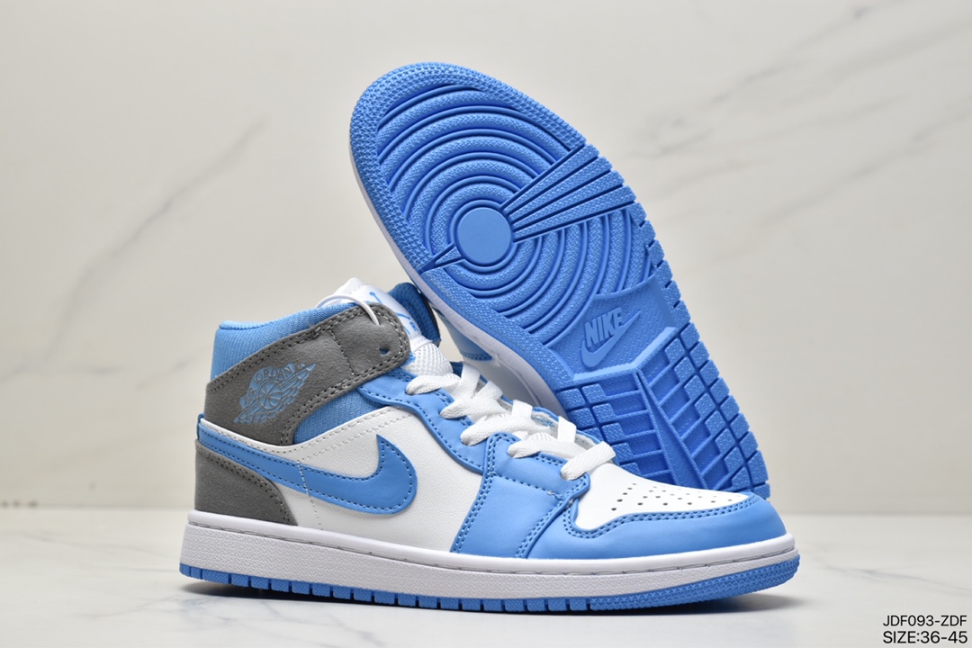 125 真标耐克Nike Air Jordan 1 Mid”Green Yellow”AJ1乔丹一代中帮经典复古篮球鞋 DX9276-100