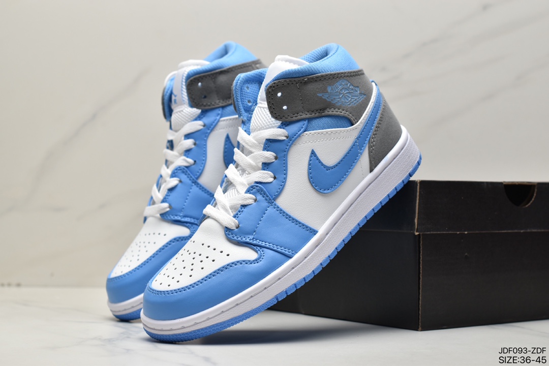 125 真标耐克Nike Air Jordan 1 Mid”Green Yellow”AJ1乔丹一代中帮经典复古篮球鞋 DX9276-100