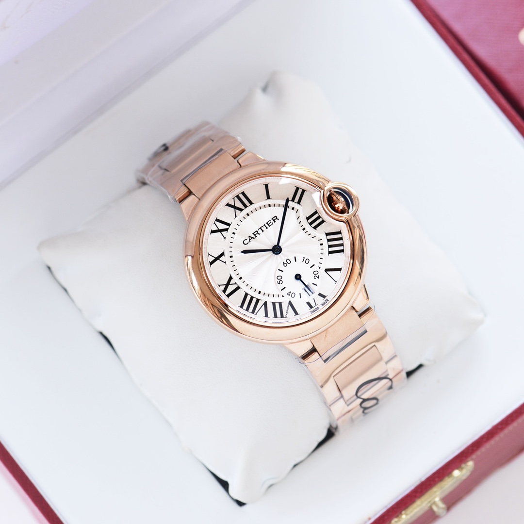 New Cartier Blue Balloon Series Watch with Calendar Function and Sapphire Glass - 图片 6