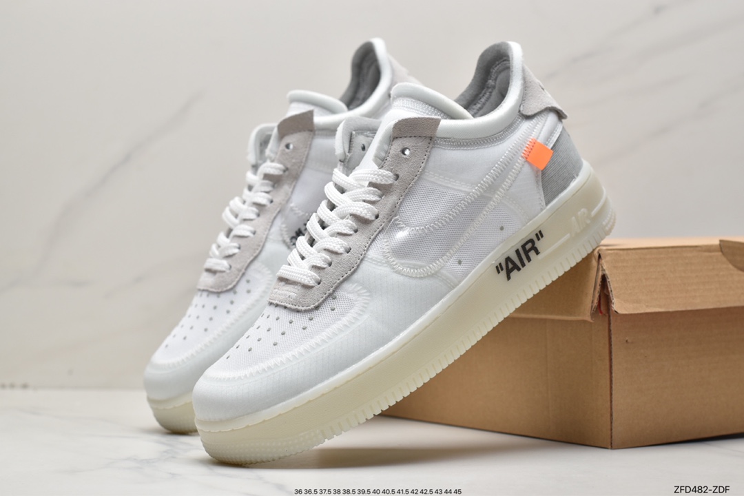 280 OFF-WHITE x Nike Air Force 1 OW联名空军一号 荧光绿 AO4606-700