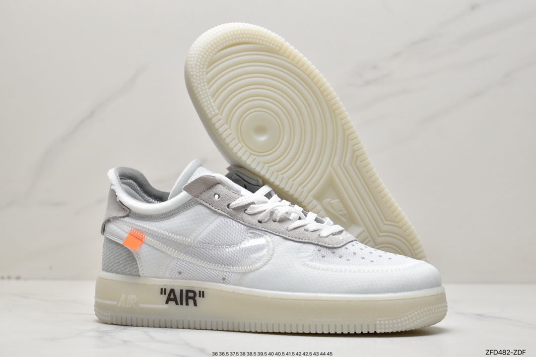 280 OFF-WHITE x Nike Air Force 1 OW联名空军一号 荧光绿 AO4606-700