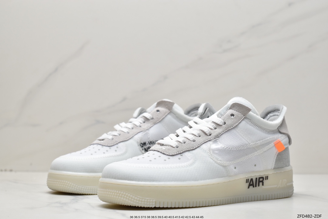 280 OFF-WHITE x Nike Air Force 1 OW联名空军一号 荧光绿 AO4606-700