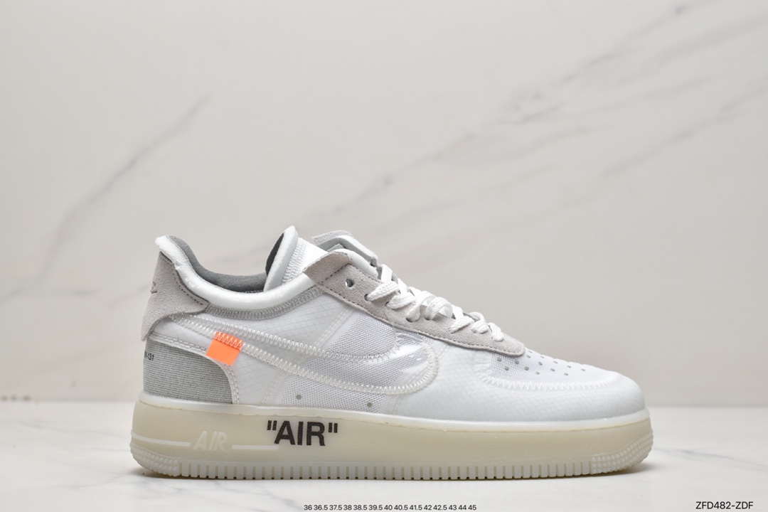 280 OFF-WHITE x Nike Air Force 1 OW联名空军一号 荧光绿 AO4606-700