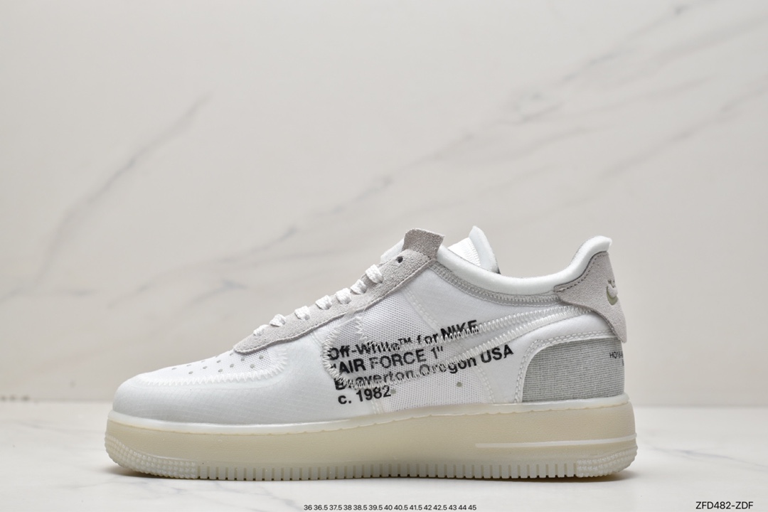 280 OFF-WHITE x Nike Air Force 1 OW联名空军一号 荧光绿 AO4606-700