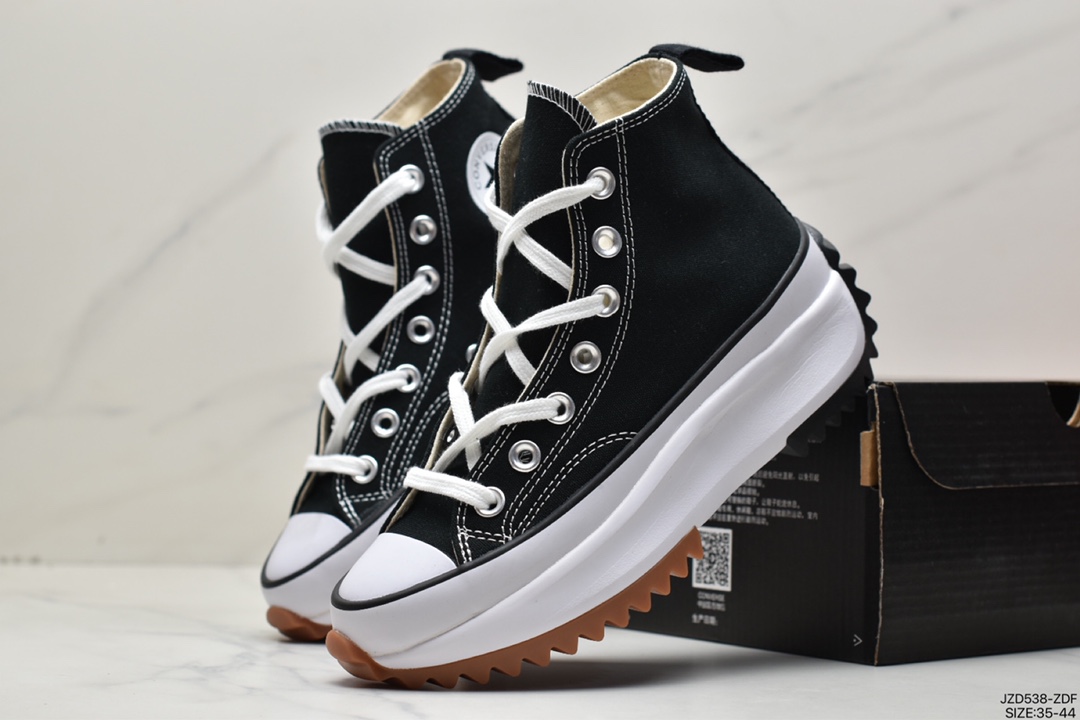 Converse Converse chuck Run Star Hike Hi ”White/Black Gum” 1970 super loose 168817C