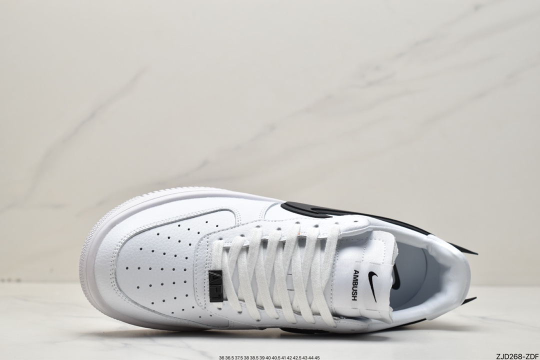 240 耐克Nike Air Force 1 Low 白色大黑勾空军一号DV3464-400