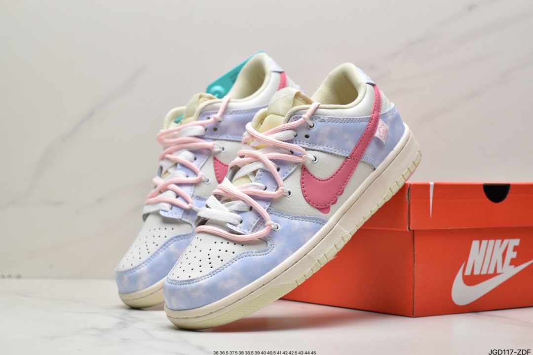 180 Nike SB Dunk Low”Milk White/Pink/Smile”扣篮系列低帮休闲运动滑板板鞋DJ6188-100