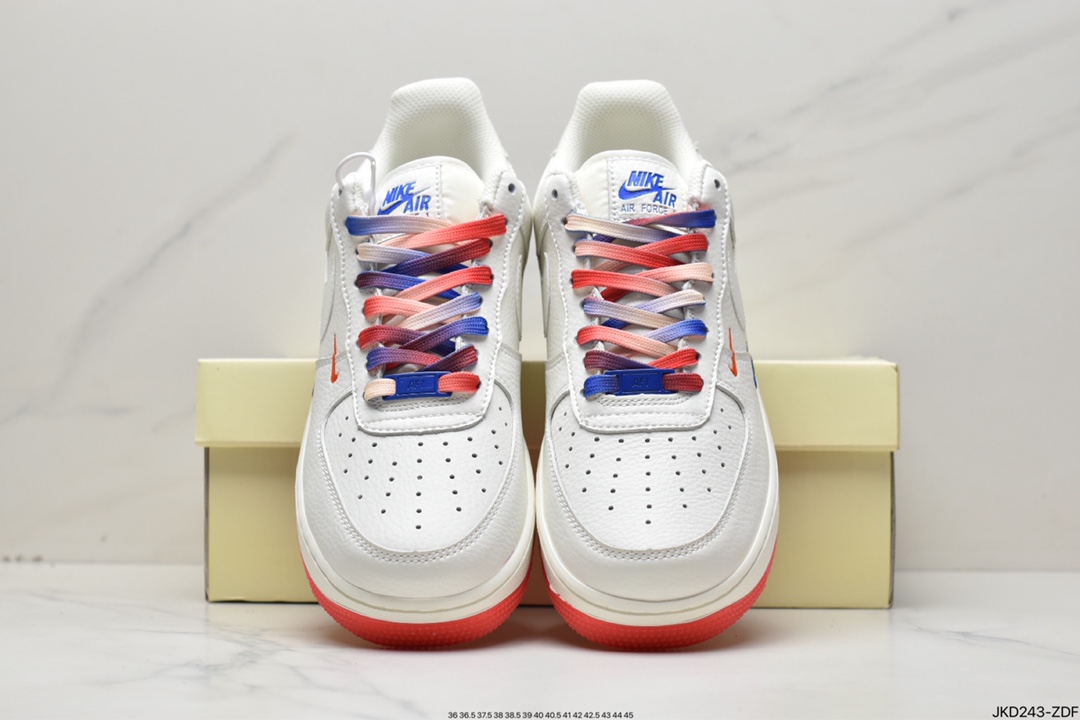 160 Nike Air Force 1 Low 拼接双小勾 空军一号低帮百搭休闲运动板鞋CT1989-105