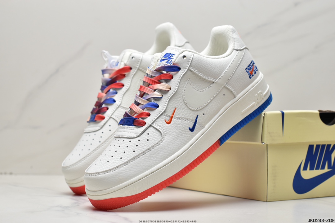 160 Nike Air Force 1 Low 拼接双小勾 空军一号低帮百搭休闲运动板鞋CT1989-105