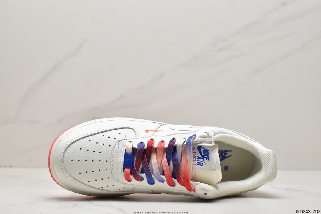 160 Nike Air Force 1 Low 拼接双小勾 空军一号低帮百搭休闲运动板鞋CT1989-105