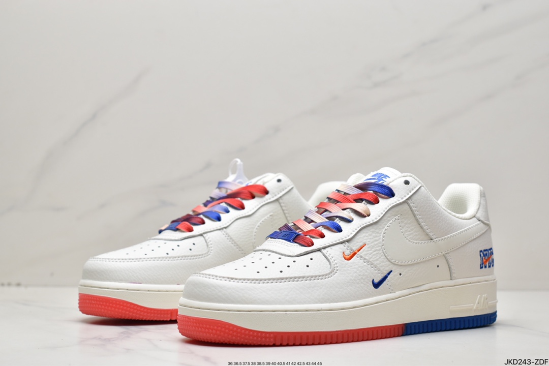160 Nike Air Force 1 Low 拼接双小勾 空军一号低帮百搭休闲运动板鞋CT1989-105