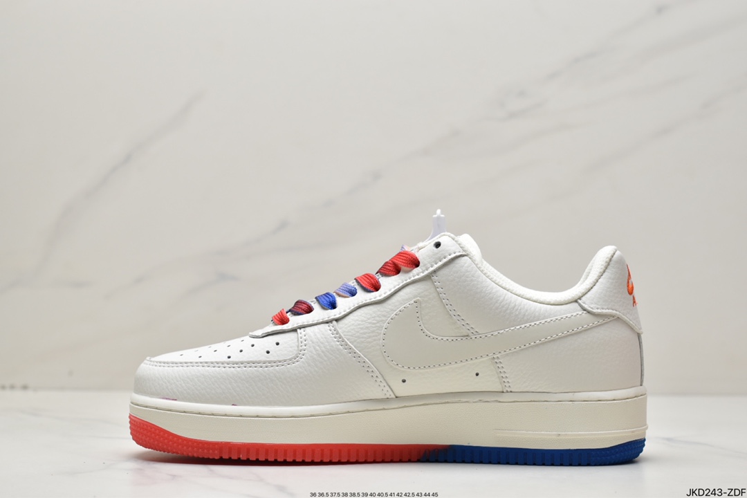 160 Nike Air Force 1 Low 拼接双小勾 空军一号低帮百搭休闲运动板鞋CT1989-105