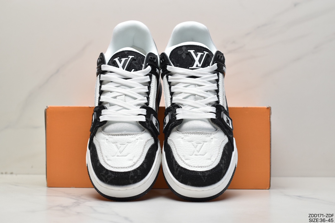 New LV Louis Vuitton Louis Vuitton Trainer Sneaker Low casual sports culture all-match basketball shoes