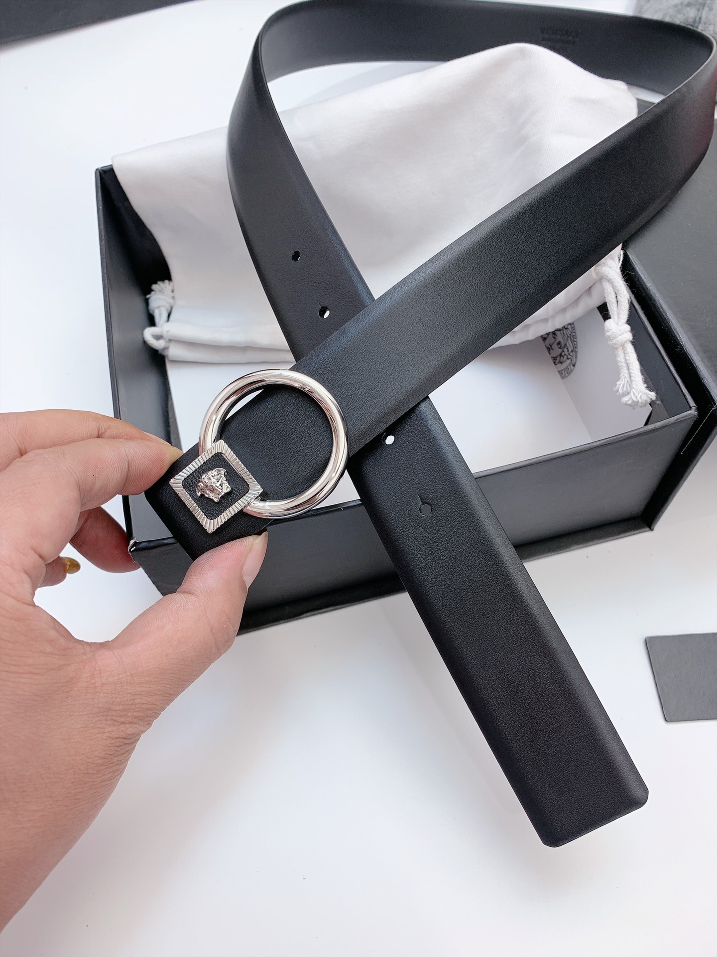 [Versace Belts]Versace width 3.5CM and decorated with classic Versace Medusa