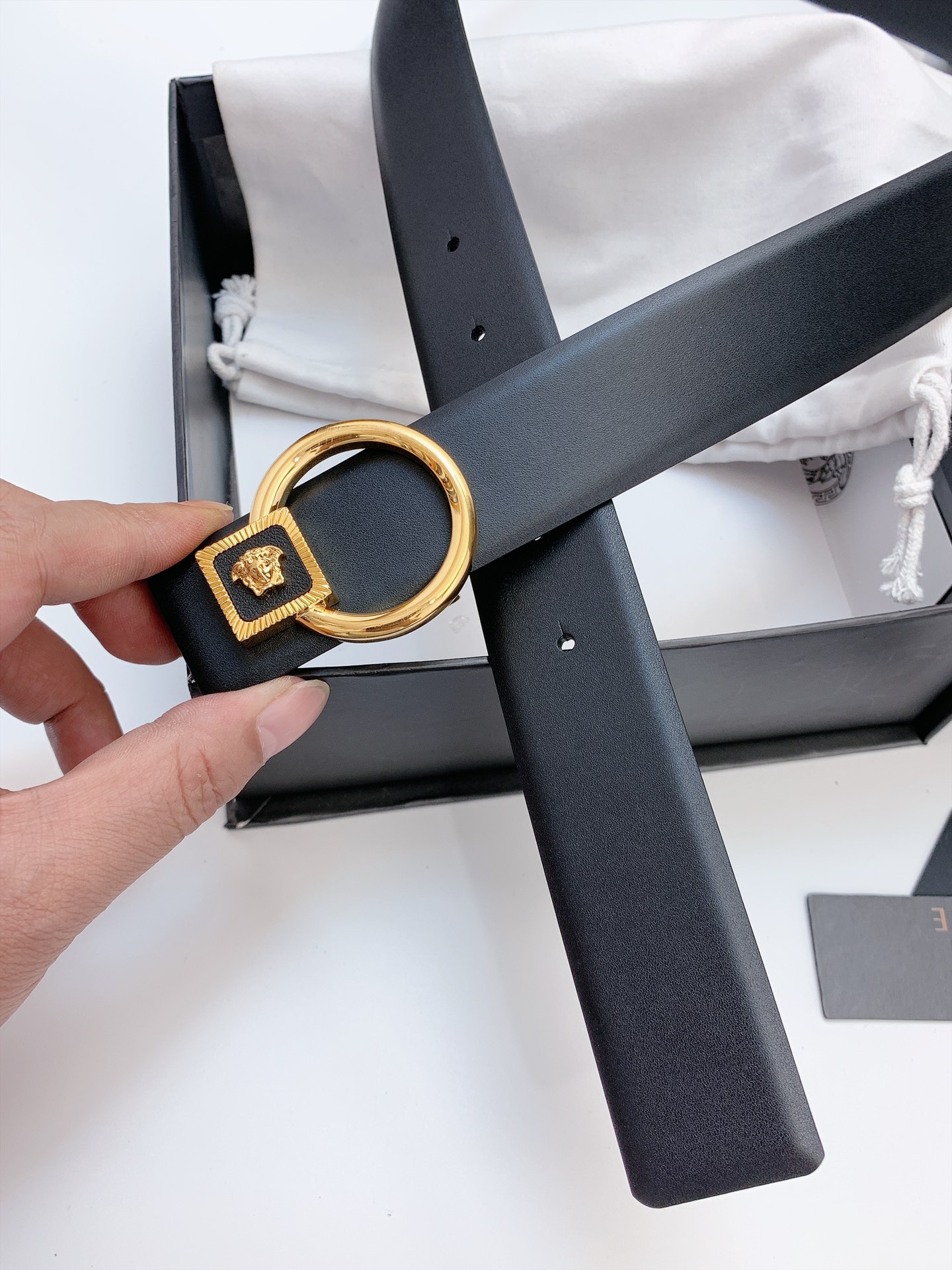 [Versace Belts]Versace width 3.5CM and decorated with classic Versace Medusa A