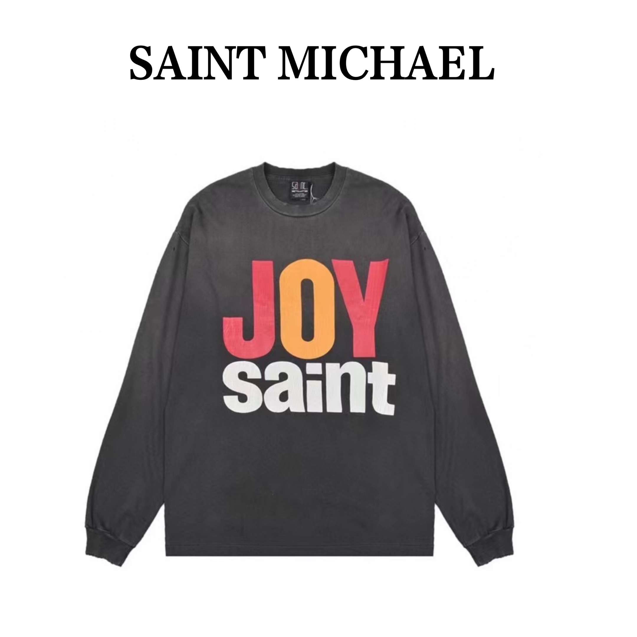 240 SAINT MICHAEL 22FW JOY字母印花长袖