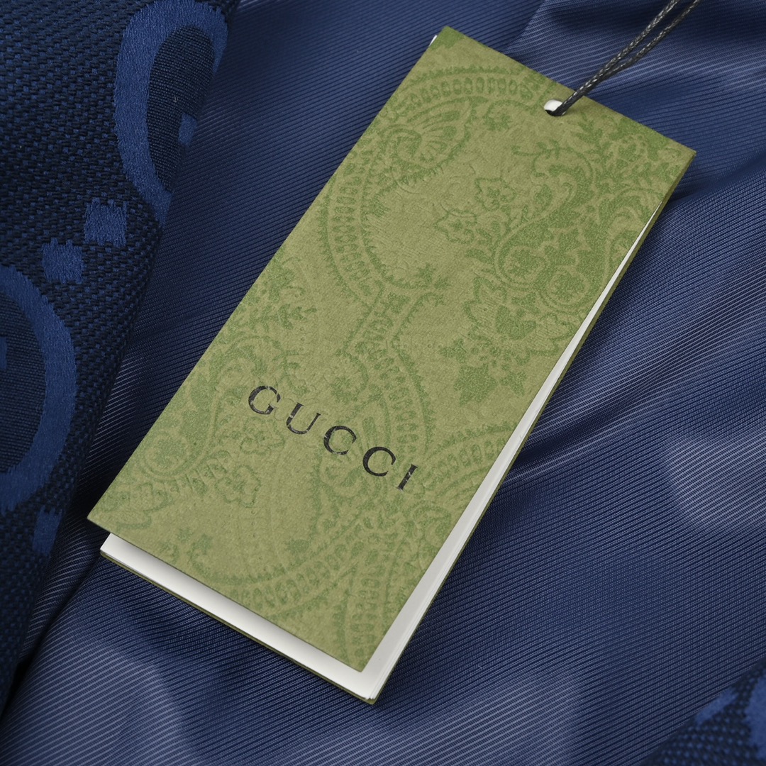 460 Gucci/古驰 22Fw 双G暗纹提花牛仔外套