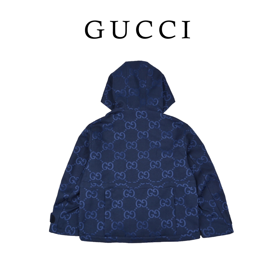 460 Gucci/古驰 22Fw 双G暗纹提花牛仔外套