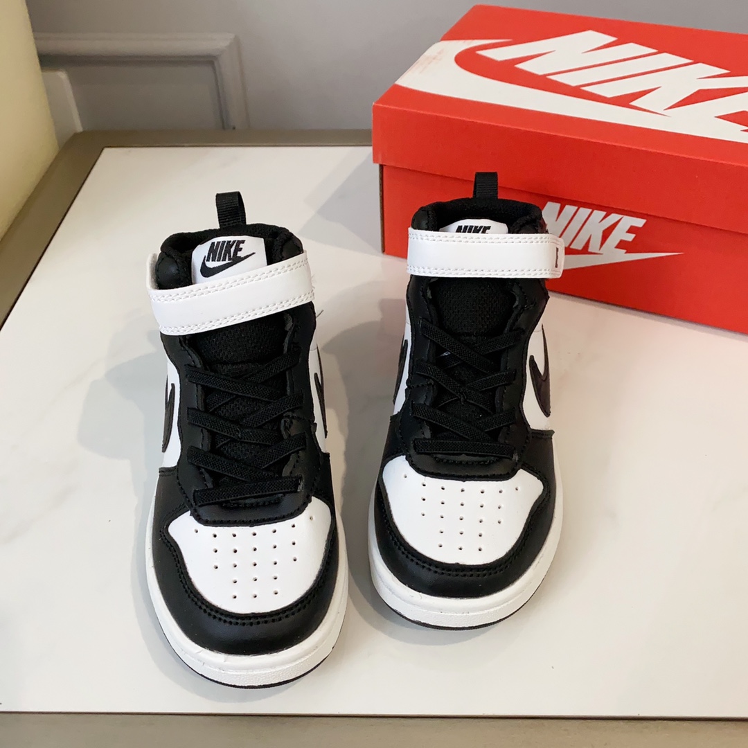 图片[2]-空军高帮工装童鞋22-37码 🔚轻运动设计，防滑耐磨的鞋底，平时小朋友跑跑跳跳也很放心，弹力带魔术贴完全无压力穿脱也方便，真是好看又好穿-选品中心