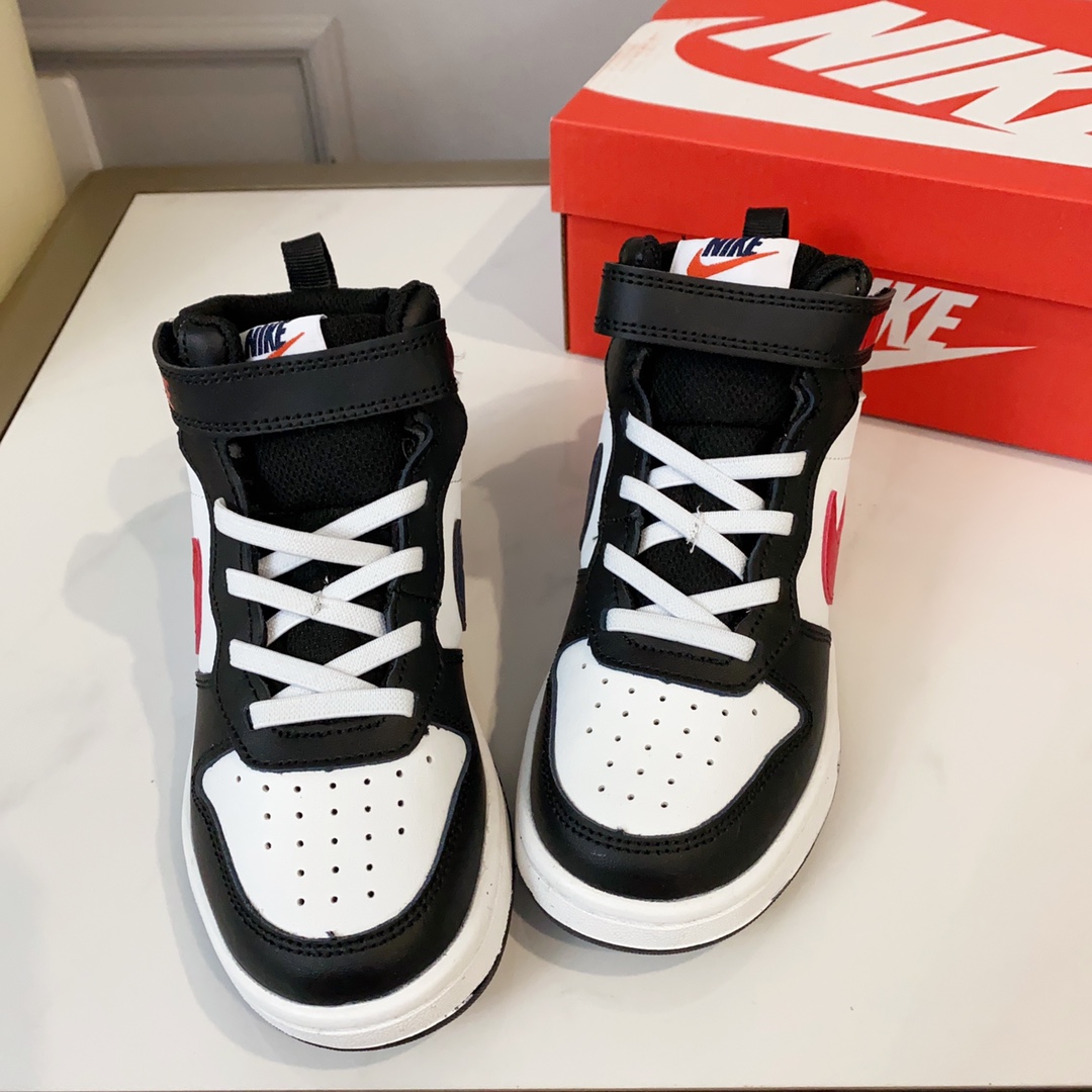 图片[2]-空军高帮工装童鞋22-37码 🔚轻运动设计，防滑耐磨的鞋底，平时小朋友跑跑跳跳也很放心，弹力带魔术贴完全无压力穿脱也方便，真是好看又好穿-选品中心