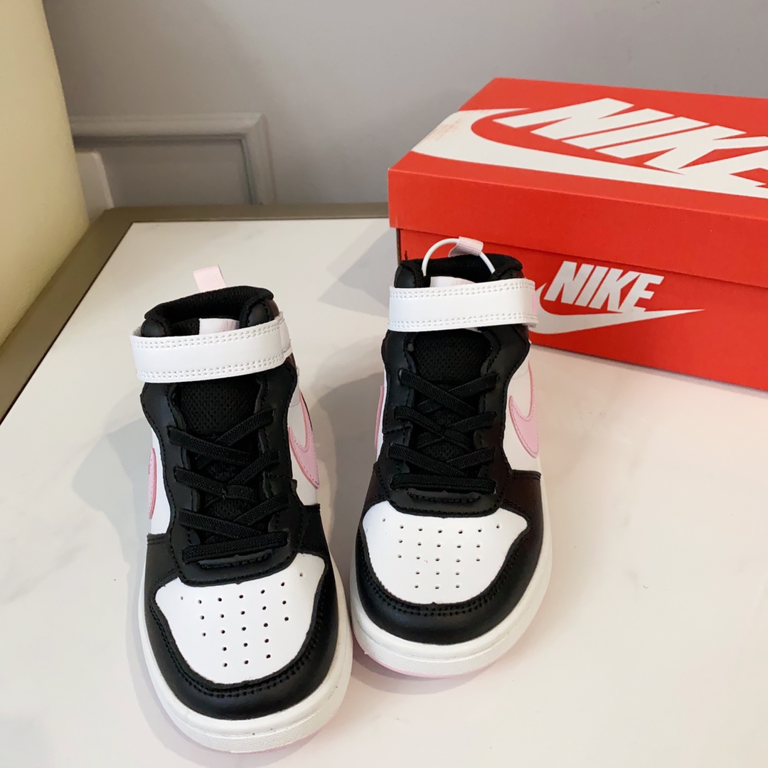 图片[2]-空军高帮工装童鞋22-37.5码 🔚轻运动设计，防滑耐磨的鞋底，平时小朋友跑跑跳跳也很放心，弹力带魔术贴完全无压力穿脱也方便，真是好看又好穿-选品中心