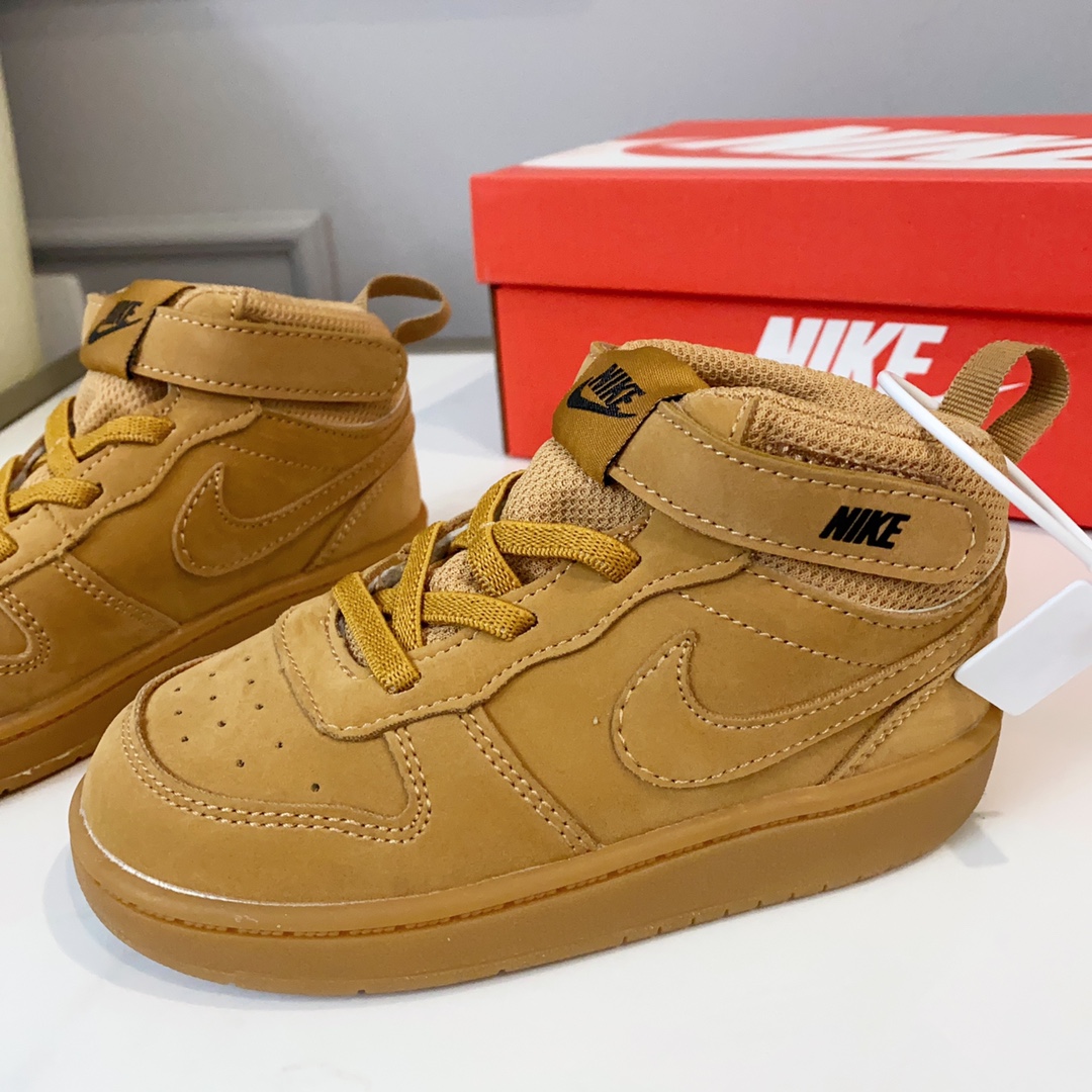 图片[4]-空军高帮工装童鞋22-37.5码 🔚轻运动设计，防滑耐磨的鞋底，平时小朋友跑跑跳跳也很放心，弹力带魔术贴完全无压力穿脱也方便，真是好看又好穿-选品中心