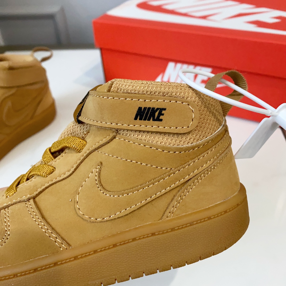 图片[7]-空军高帮工装童鞋22-37.5码 🔚轻运动设计，防滑耐磨的鞋底，平时小朋友跑跑跳跳也很放心，弹力带魔术贴完全无压力穿脱也方便，真是好看又好穿-选品中心