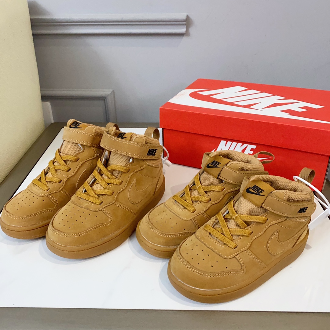 空军高帮工装童鞋22-37.5码 🔚轻运动设计，防滑耐磨的鞋底，平时小朋友跑跑跳跳也很放心，弹力带魔术贴完全无压力穿脱也方便，真是好看又好穿-选品中心