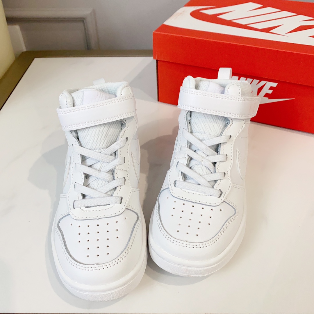 图片[2]-空军高帮工装童鞋22-37.5码 🔚轻运动设计，防滑耐磨的鞋底，平时小朋友跑跑跳跳也很放心，弹力带魔术贴完全无压力穿脱也方便，真是好看又好穿-选品中心